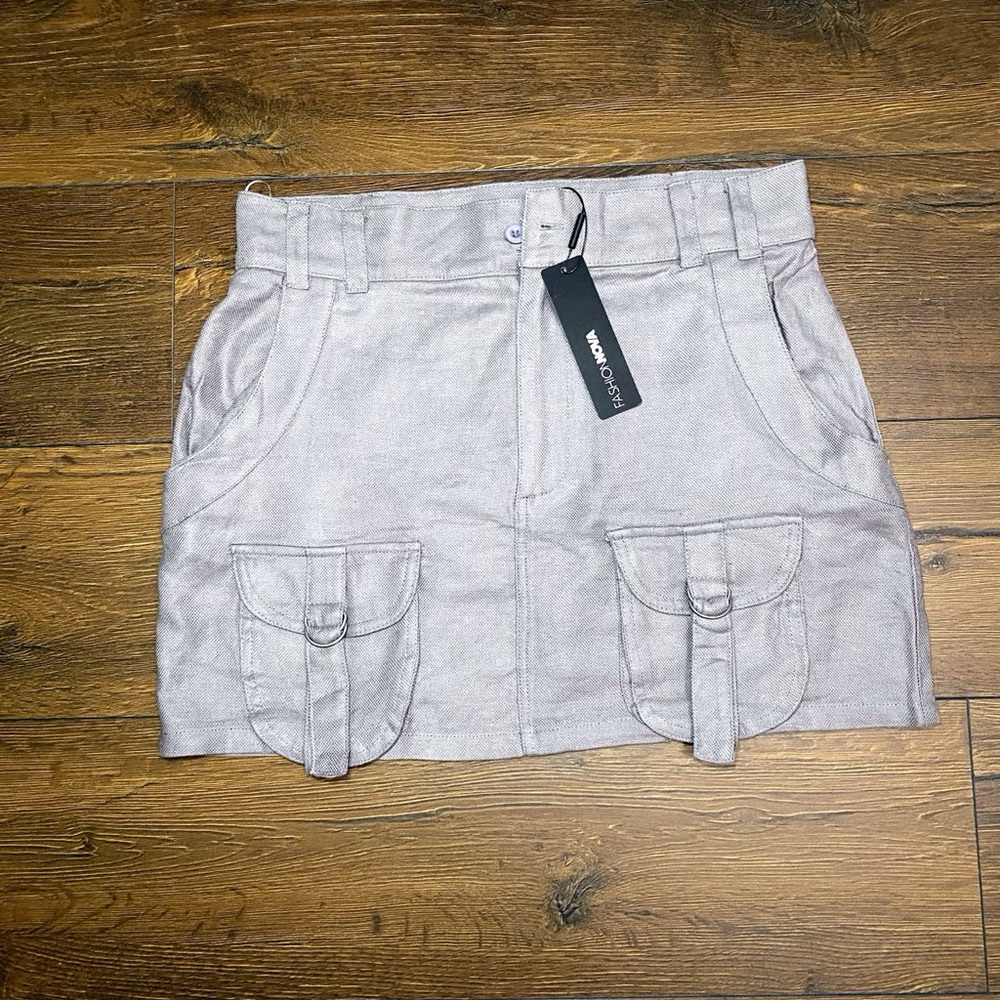 Fashion nova women cargo skirt